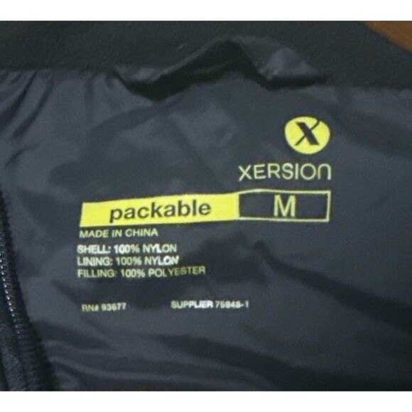Xersion Vest Women’s M Black Packable Puffer Quilted Lightweight Zip Jacket - Picture 3 of 3